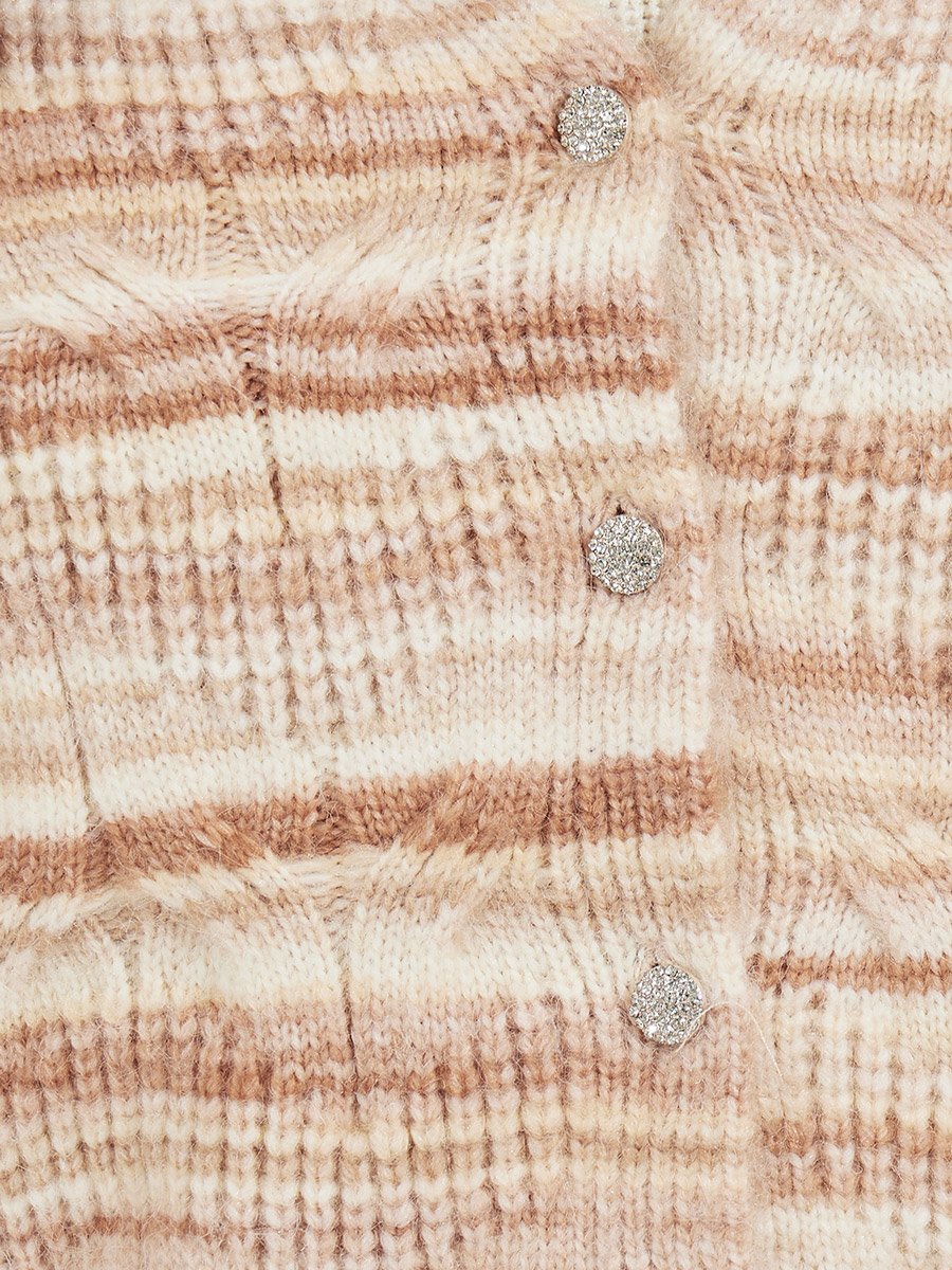 Regular Fit Ombre Knit Button Down Cardigan
