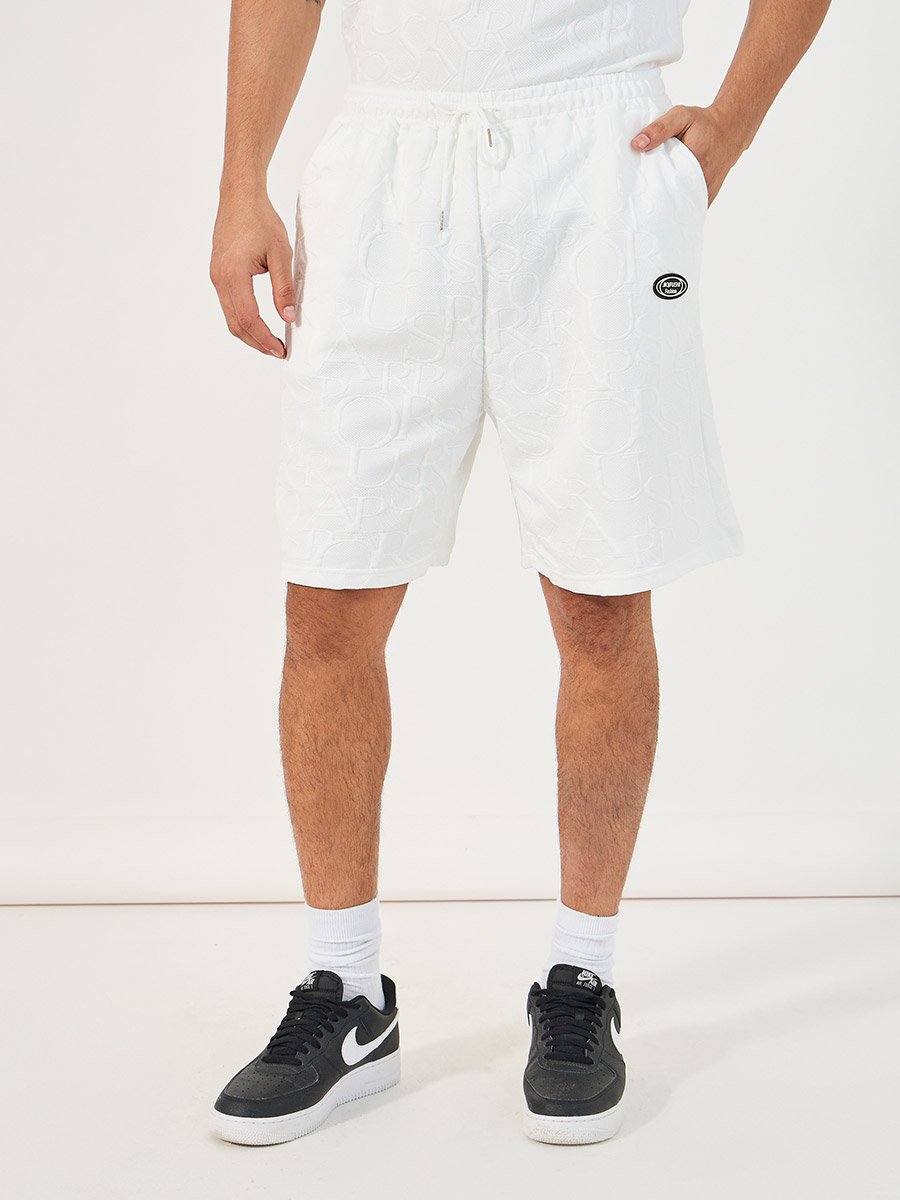 Textured Oversized T-Shirt and Shorts Co-Ords