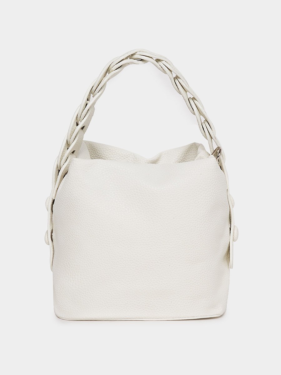 Link Strap Accent Handbag