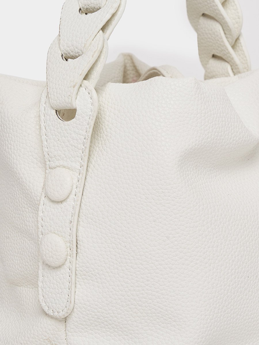 Link Strap Accent Handbag