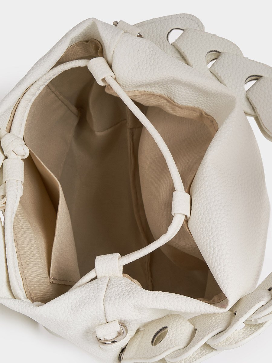 Link Strap Accent Handbag