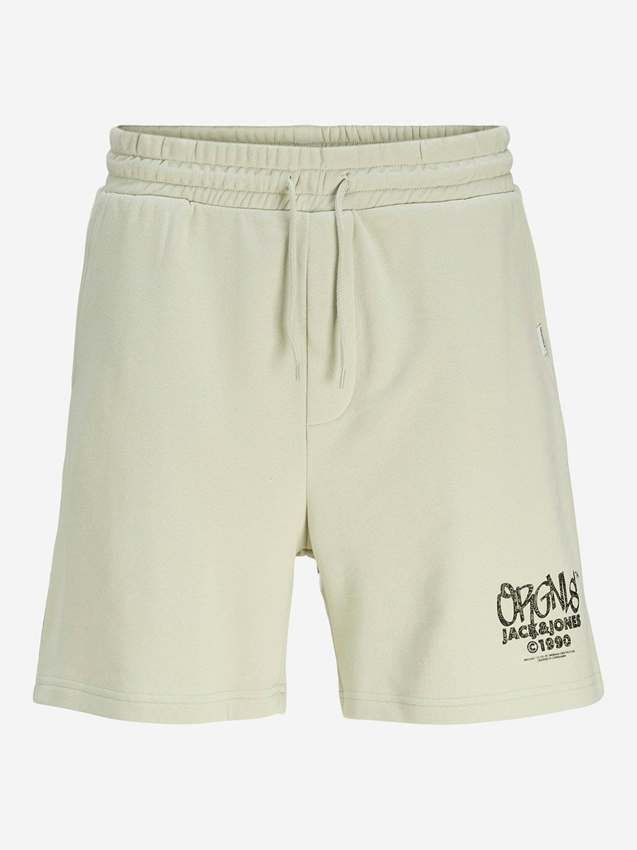 Logo Print Relaxed Fit Shorts with Drawcord