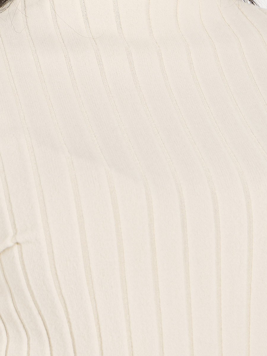 Ribbed Knit Top with Flared Sleeves