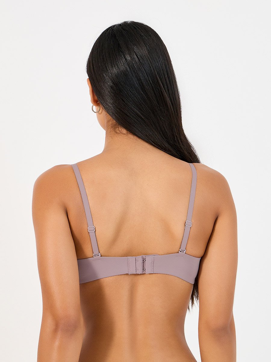 Pack of 2 - Padded Wired Solid Balconette Bra 