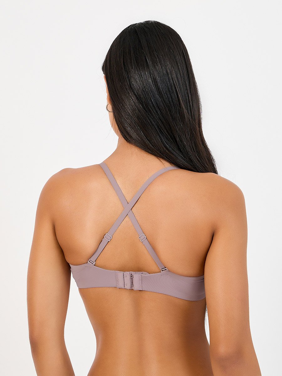 Pack of 2 - Padded Wired Solid Balconette Bra 