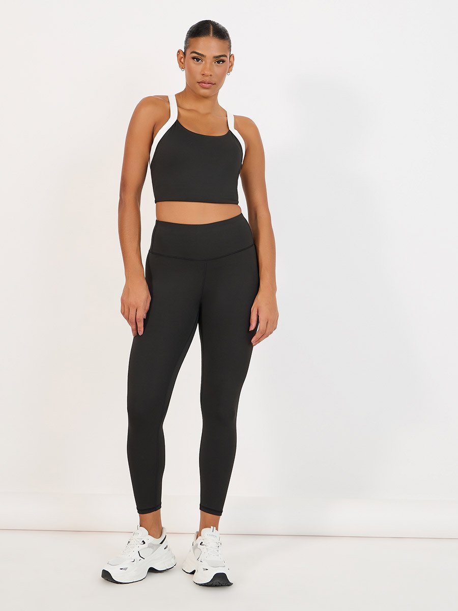 Broad Waistband Basic Leggings