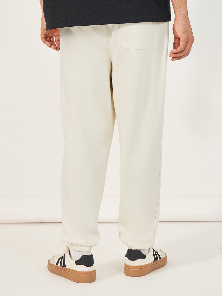 Premium Oversized Fleece Embossed Detail Joggers