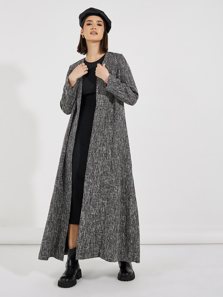 Tweed Look Winter Abaya For Women at Saudi
