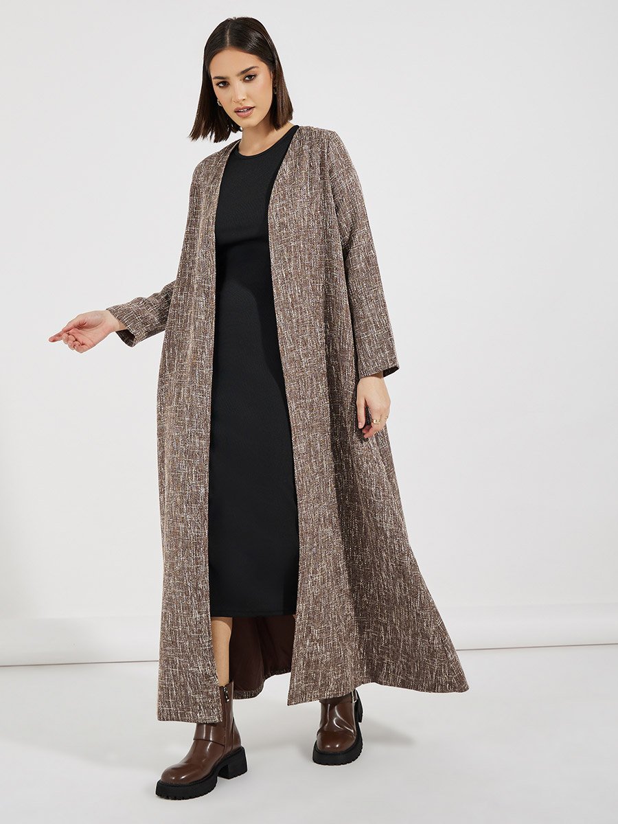 Tweed Look Winter Abaya