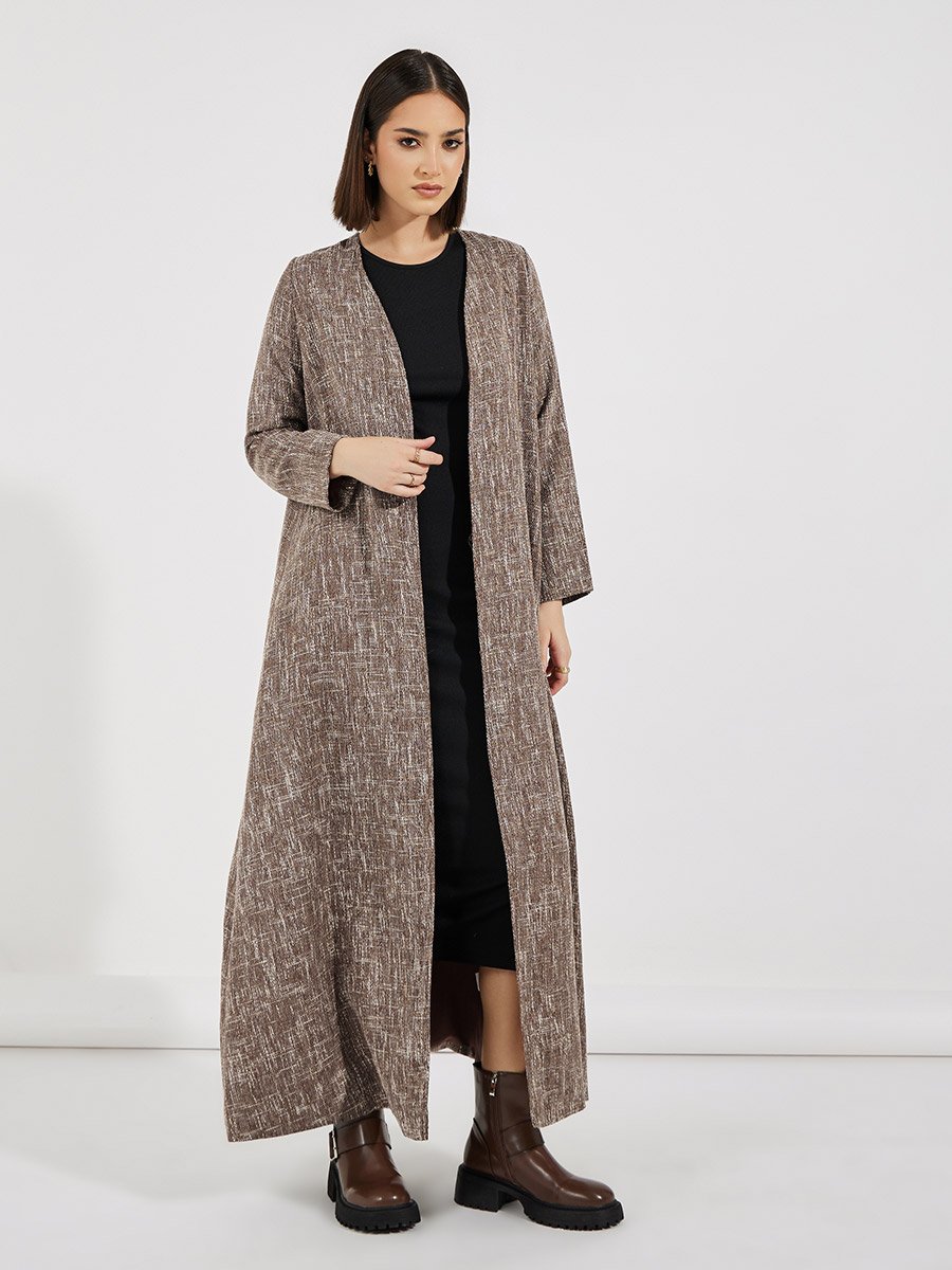 Tweed Look Winter Abaya