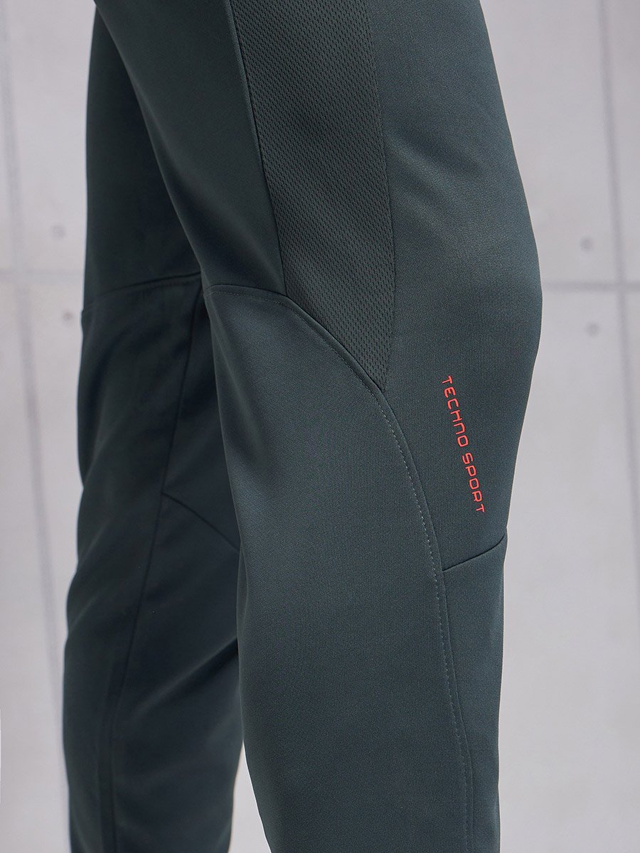 Solid Slim Fit Track Pants with Techno Dry