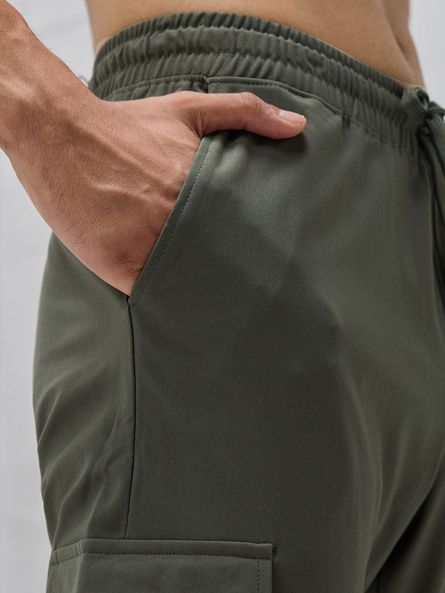 4-Way Stretch Relaxed Fit Cargo Track Pants with Duracool+