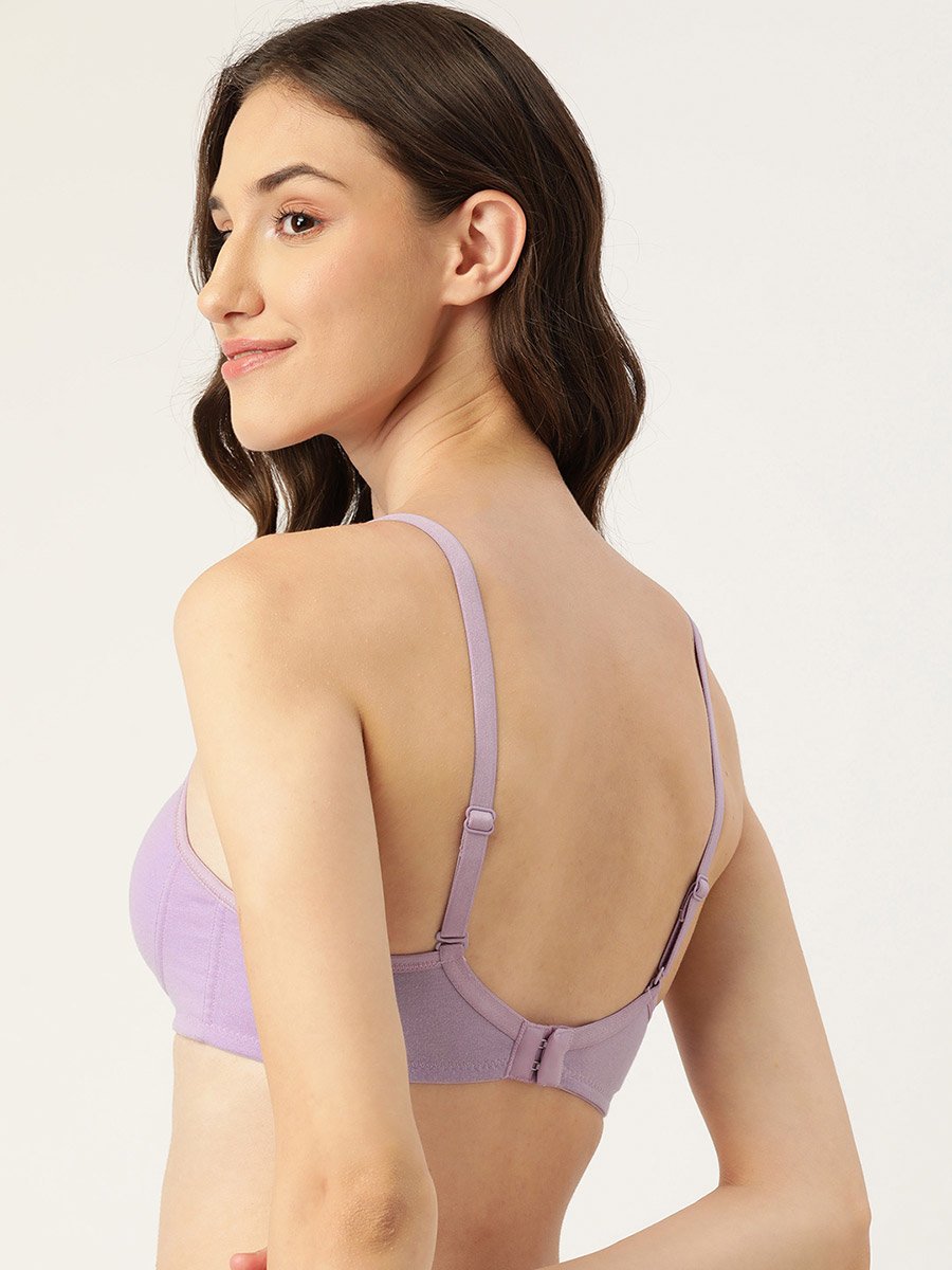 Pack of 2 - Solid Non Wired Cotton T-Shirt Bra