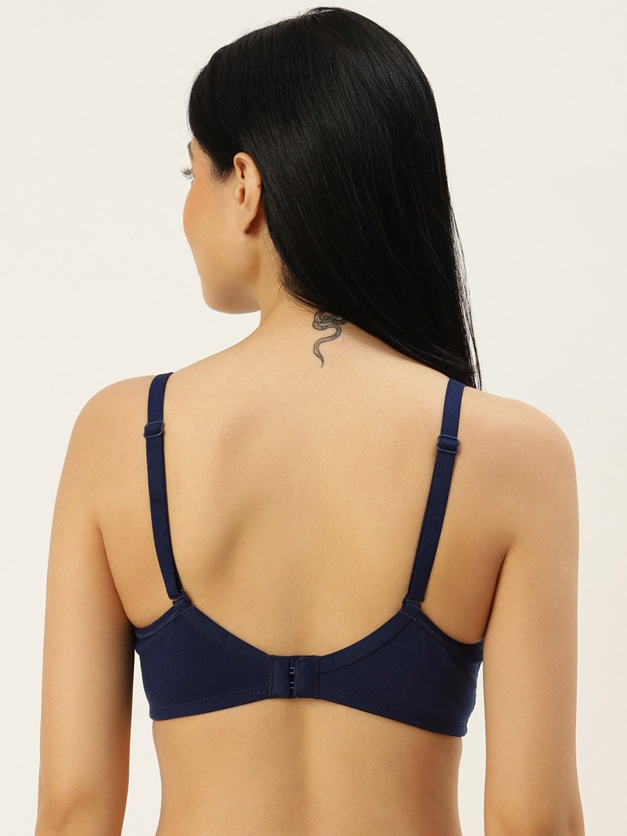 Pack of 2 - Solid Non Wired Cotton T-Shirt Bra
