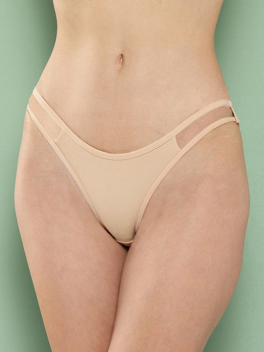 Pack of 3 - Cotton Cut-Out Detail Bikini