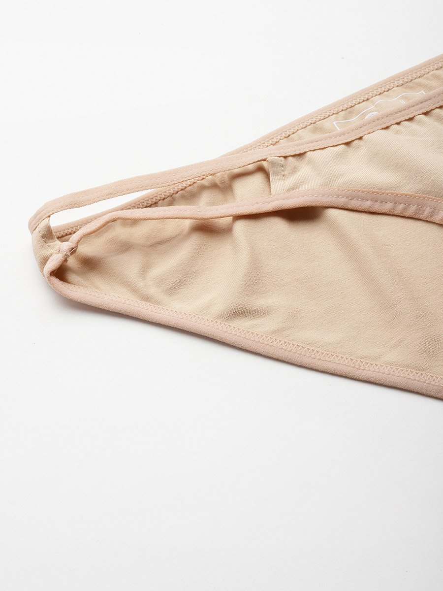 Pack of 3 - Cotton Cut-Out Detail Bikini