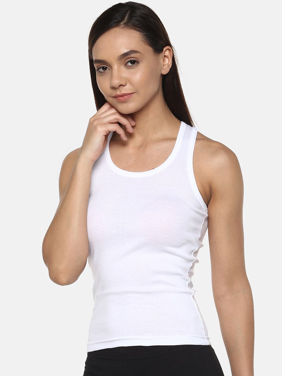 Pack of 3 - Combed Cotton Body-Hugging Camisole