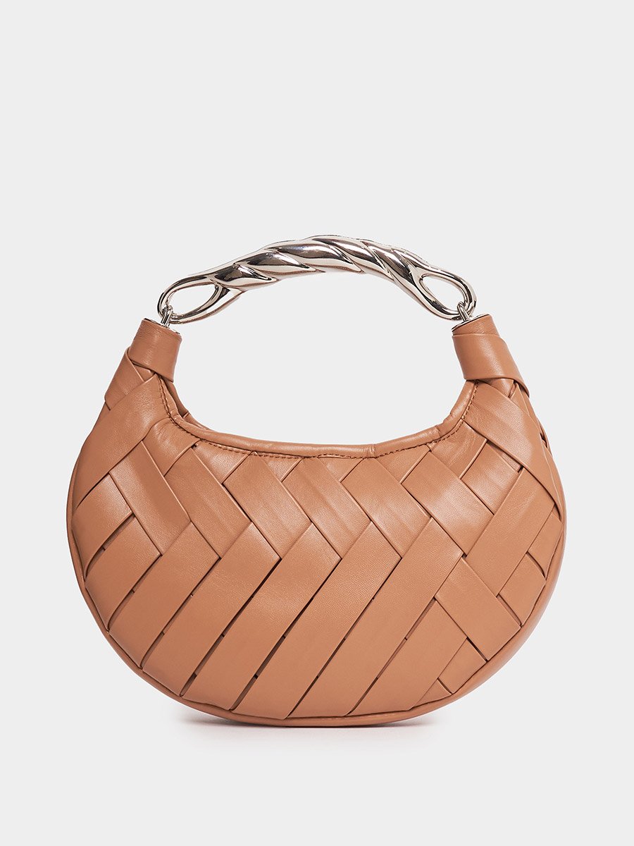 Criss Cross Textured Handbag