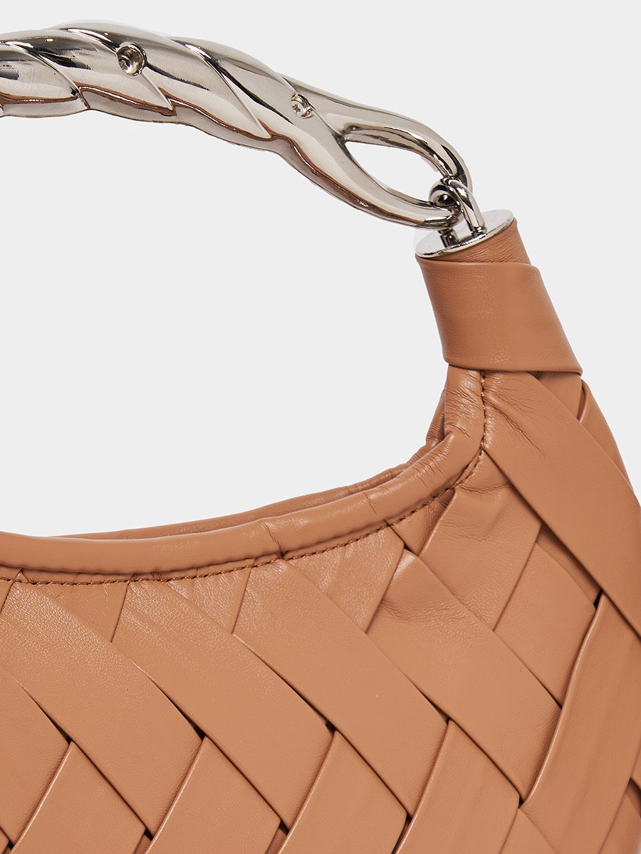 Criss Cross Textured Handbag