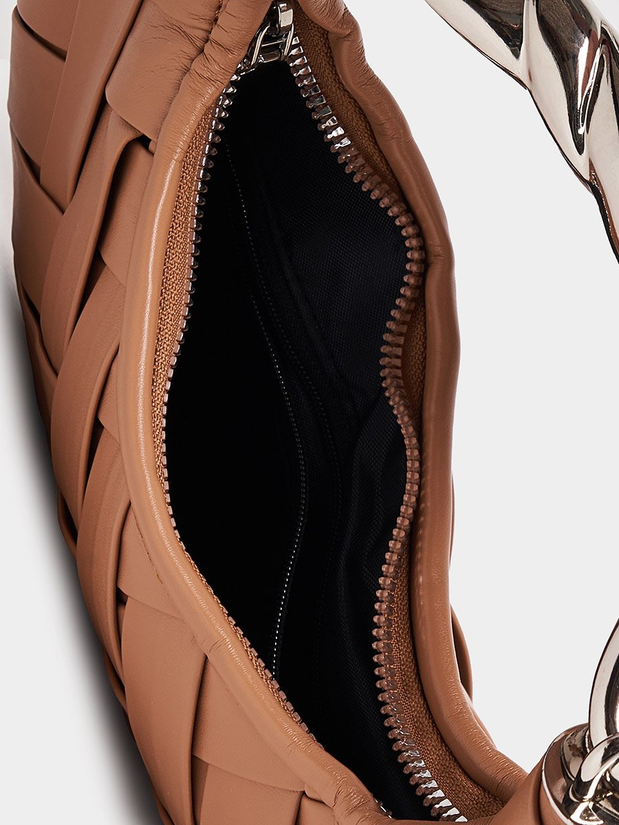 Criss Cross Textured Handbag