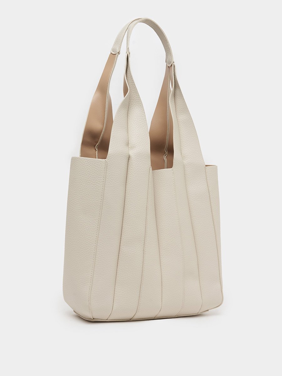 Fold Pleat Detail Shoulder Bag