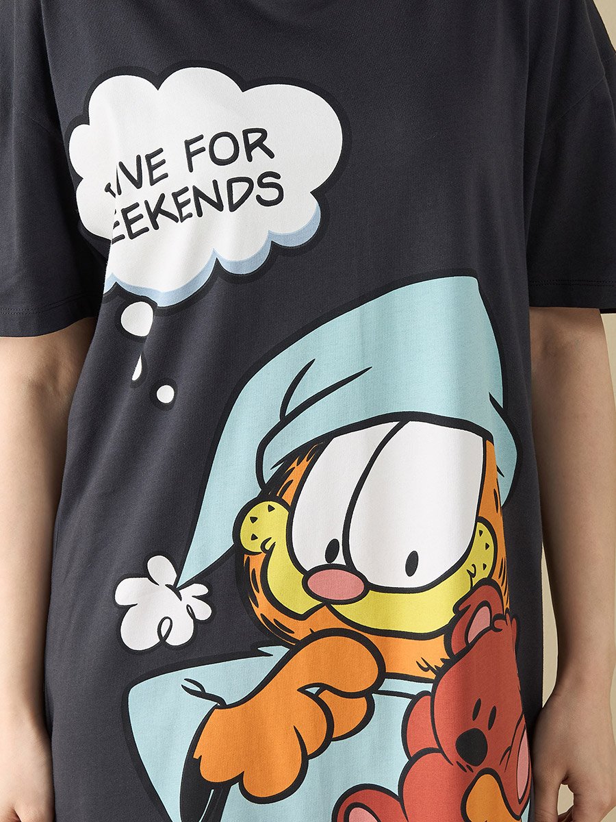 garfield t shirt dress Snarky Garfield T-shirt Dress XS-M  OMNIA