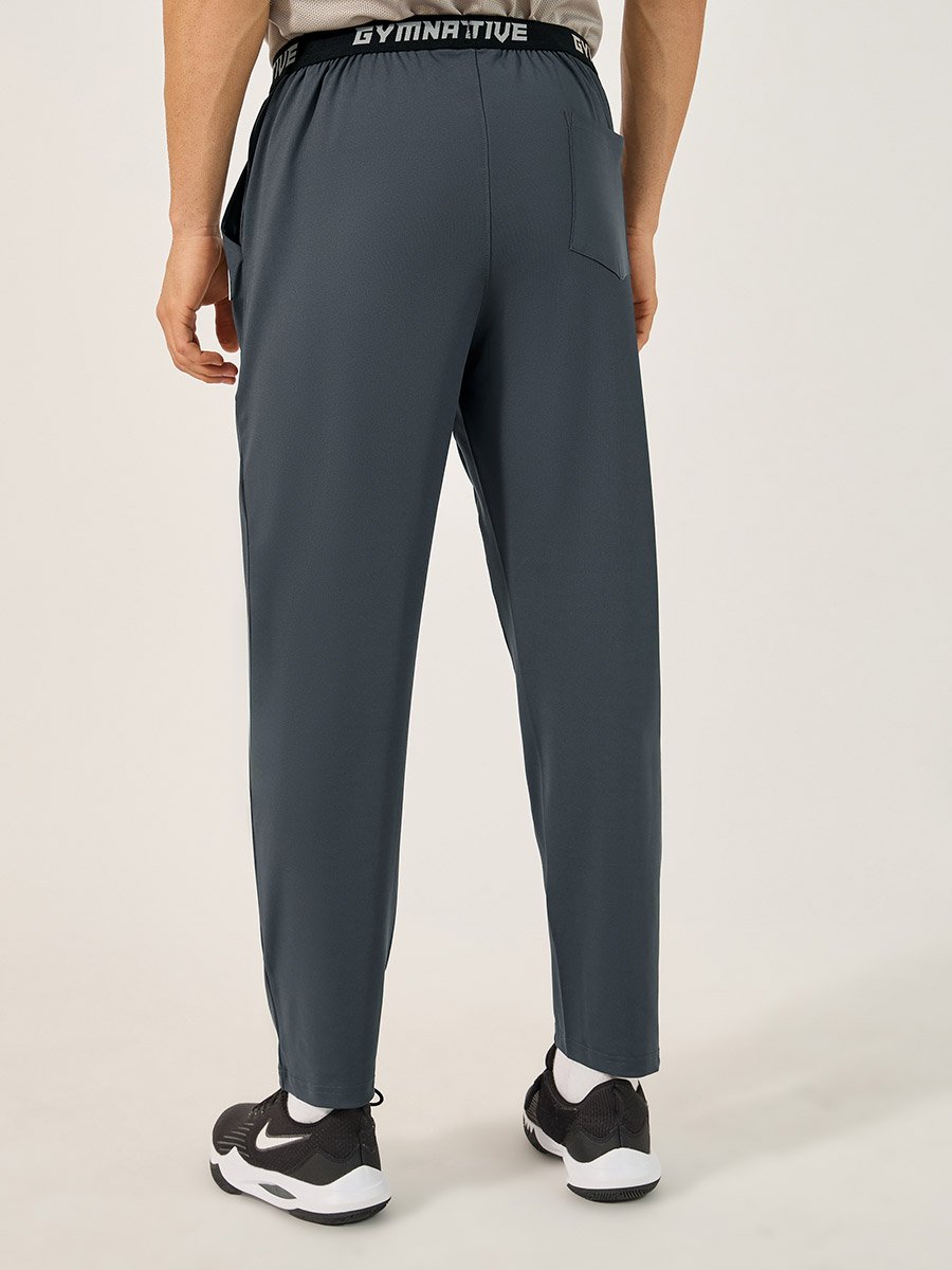 Slim Fit Badge Detail Track Pants with Printed Waistband