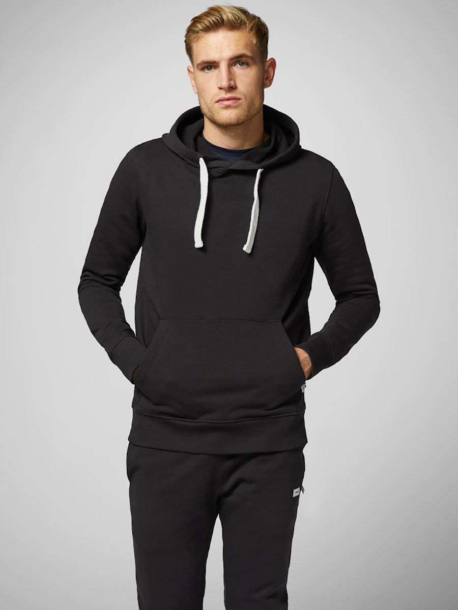 Regular Fit Basic Hoodie with Kangaroo Pocket