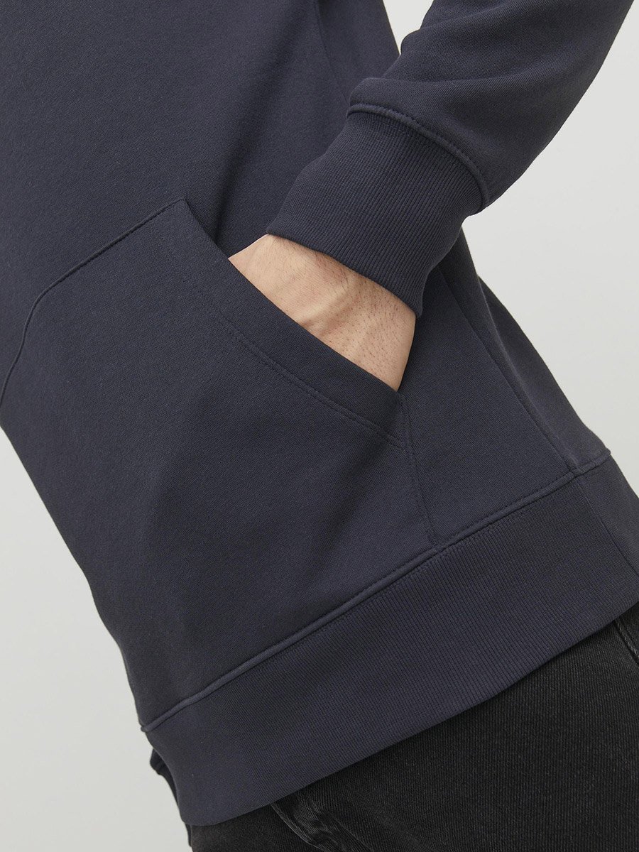 Emboss Logo Print Relaxed Fit Hoodie