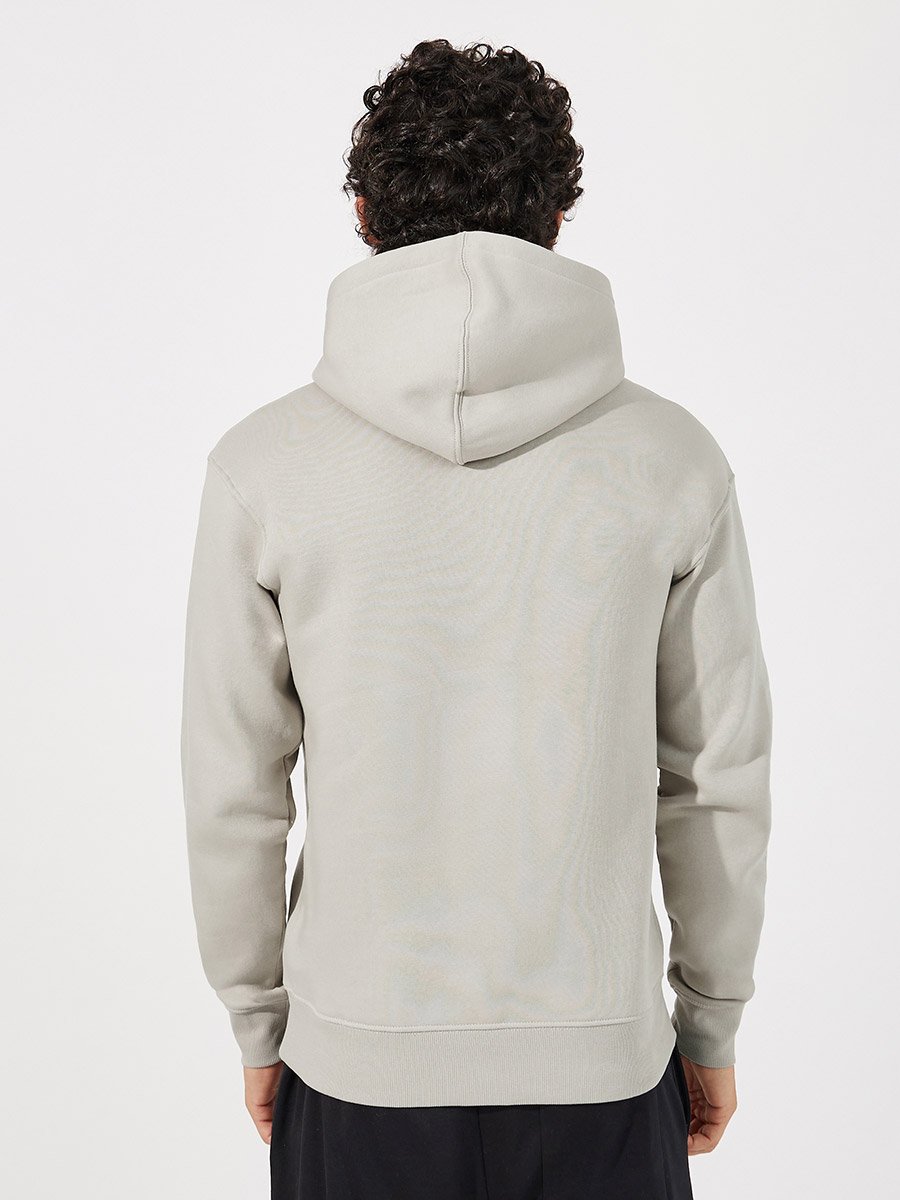 Minimal Logo Print Relaxed Fit Hoodie