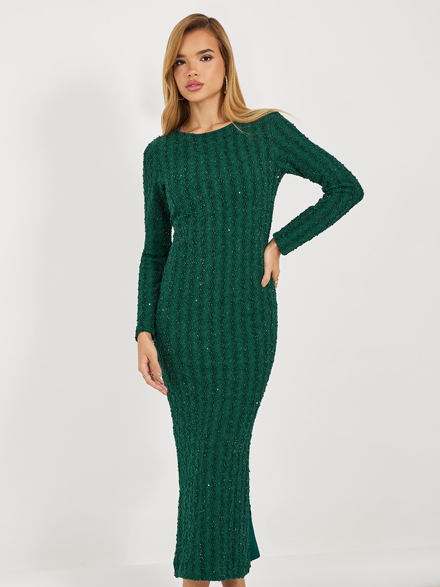 lurex bodycon dress Wild Fable Dresses | Wild Fable - Women's Long Sleeve Cut Out Lurex Bodycon Dress - Small | Color: Blue | Size: S