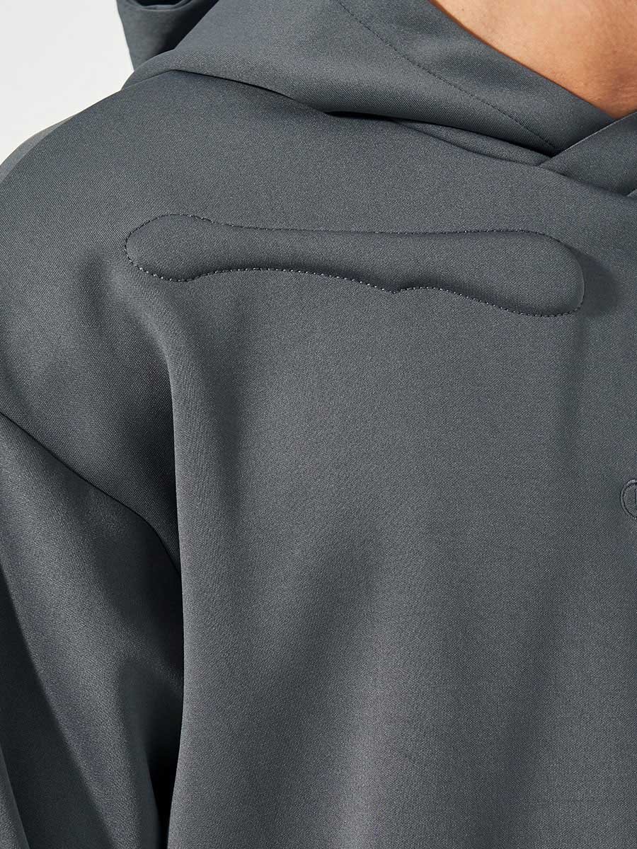 Premium Boxy Scuba Hoodie with Back Embossing