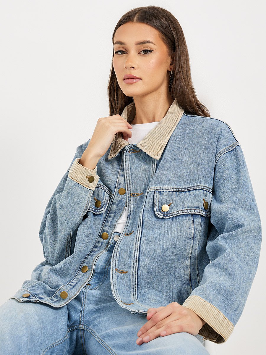 Oversized Longline Denim Jacket