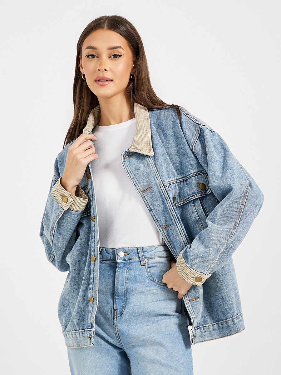 Oversized Longline Denim Jacket