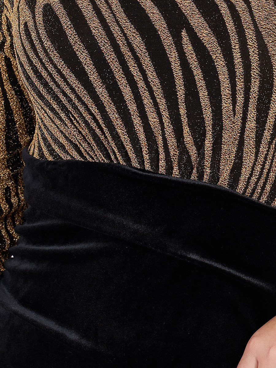 Plus Size Self Design Bodycon Maxi Dress