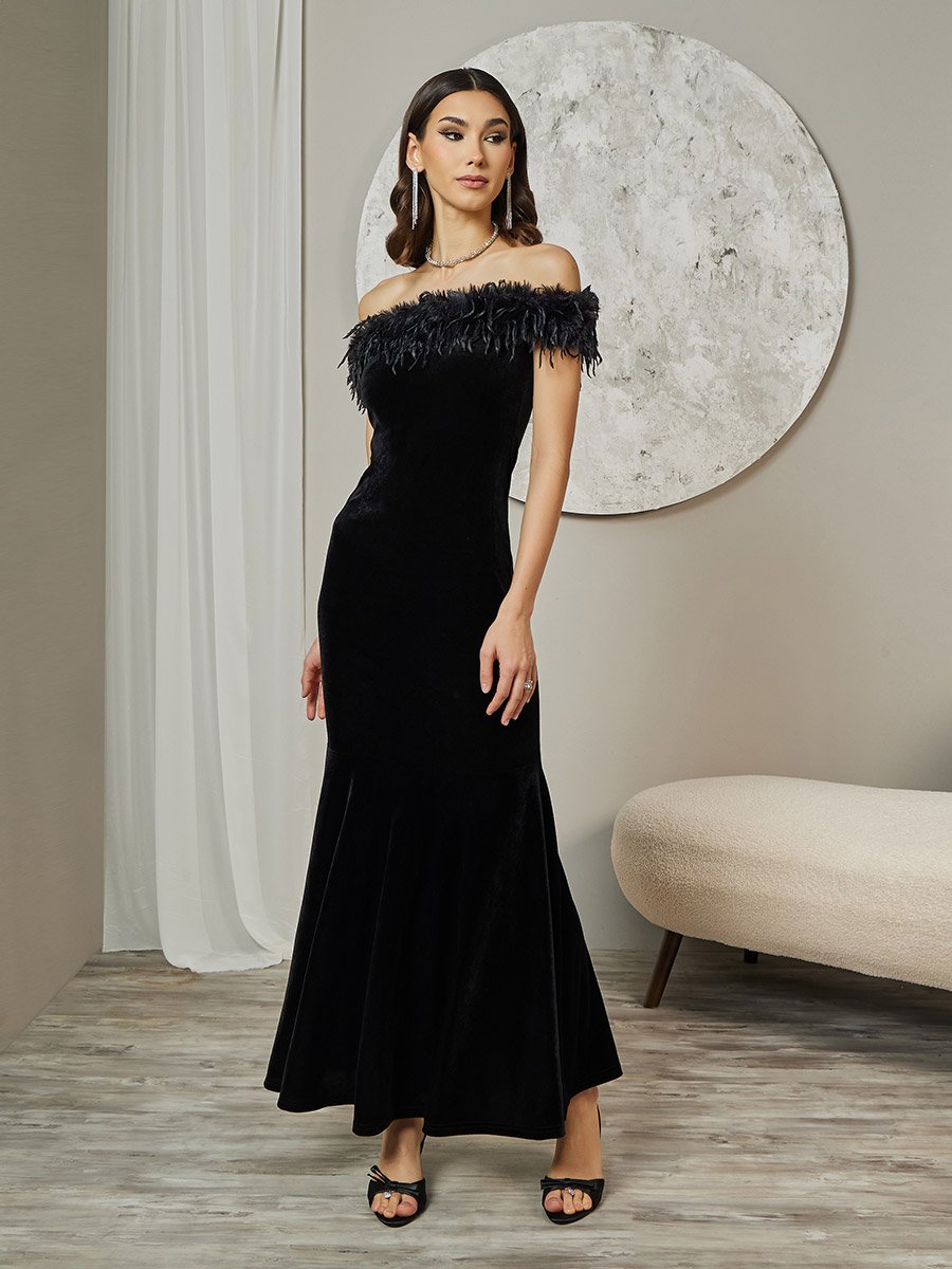 mermaid hem maxi dress Miusol Women's Sequin Lace Deep V-Neck Tulle Mermaid Hem Maxi Dress