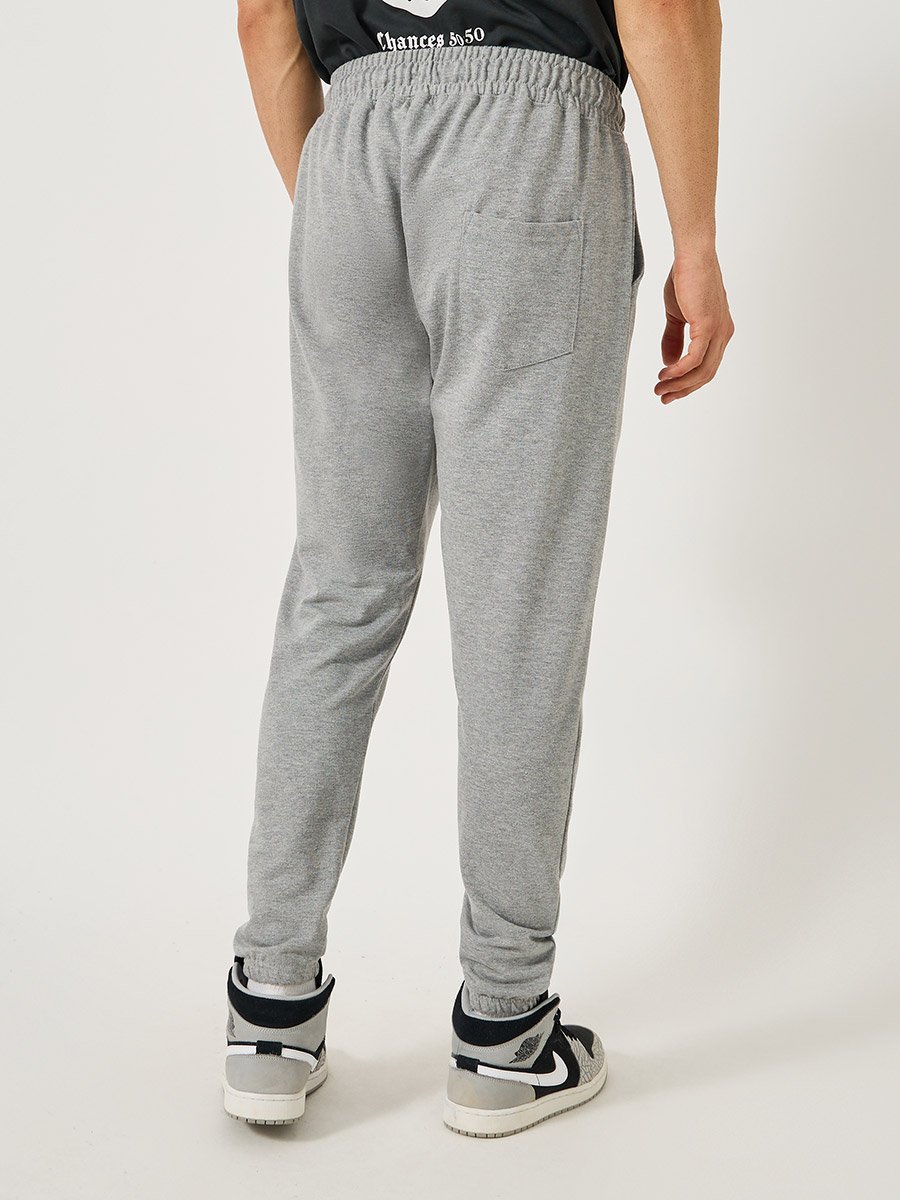 Graphic Print Slim Fit Joggers with Elasticated Hem