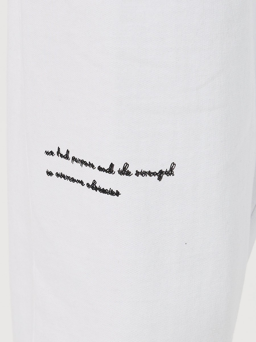 Slogan Print Cotton Rich Fleece Oversized Joggers