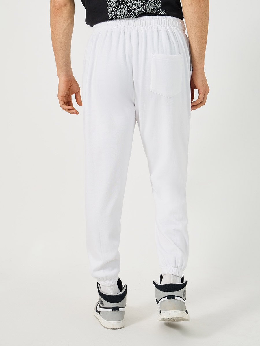 Slogan Print Cotton Rich Fleece Oversized Joggers