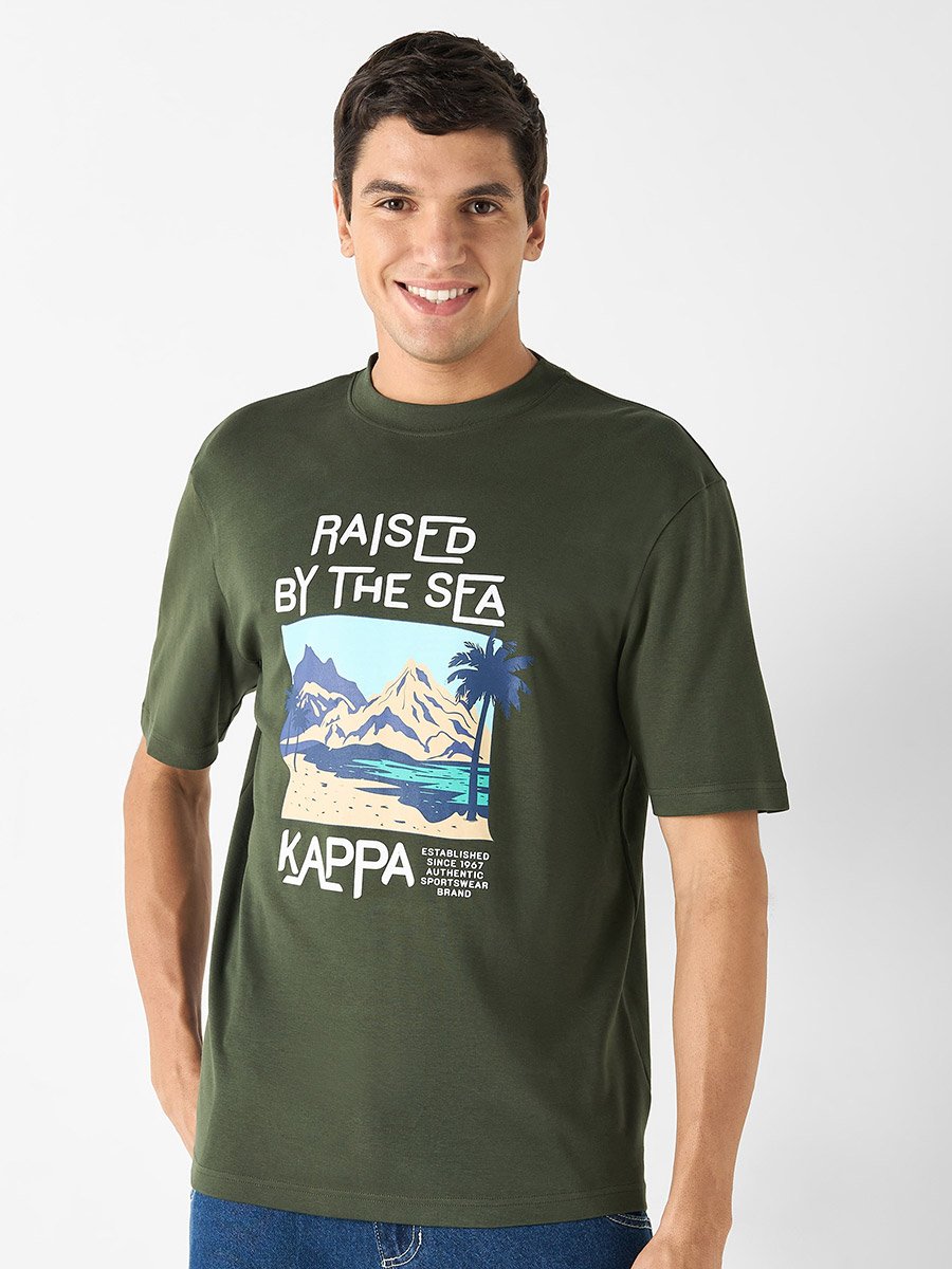 Graphic Print T-Shirt with Short Sleeves