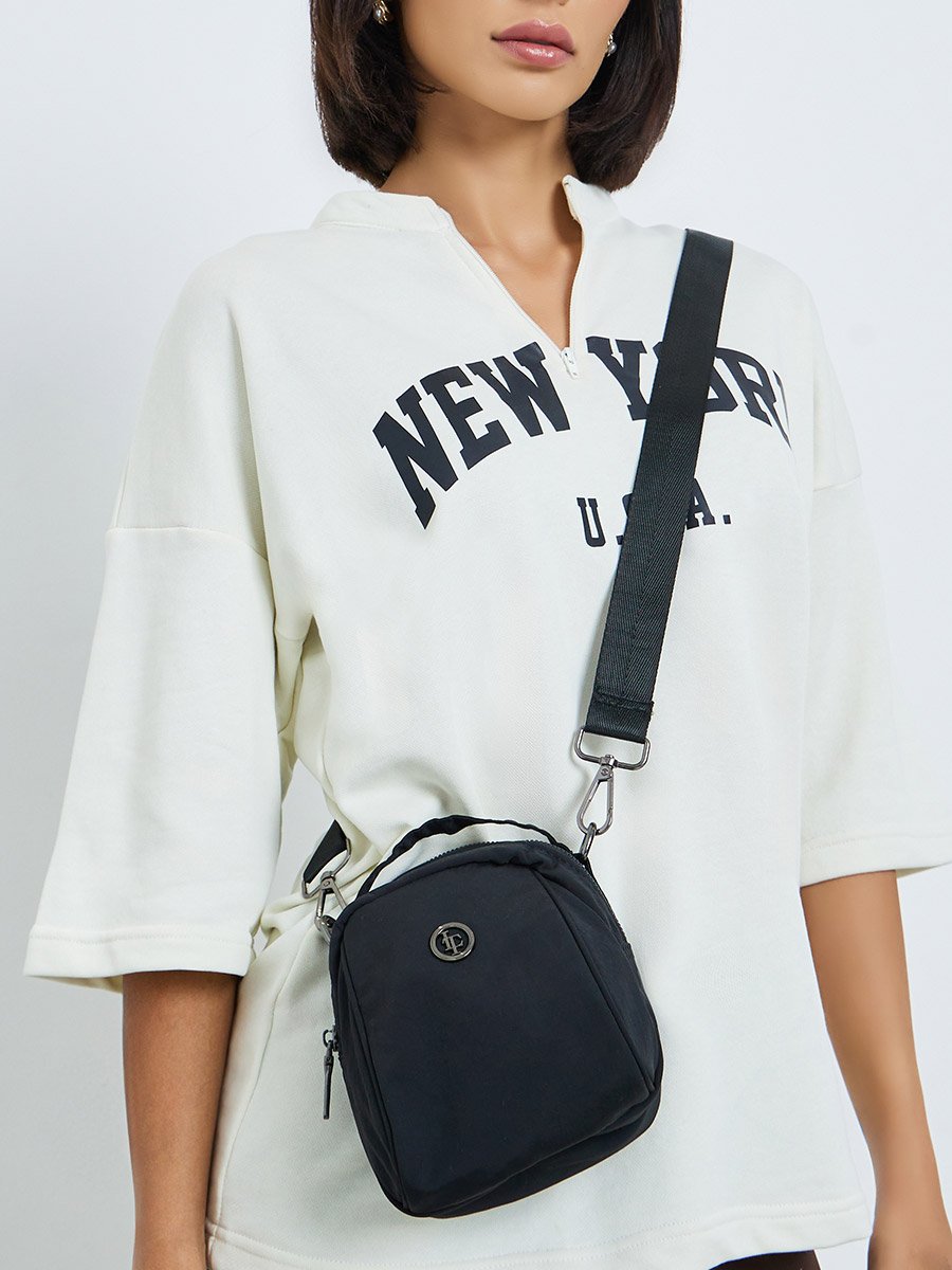 Double Zip Pocket Handbag