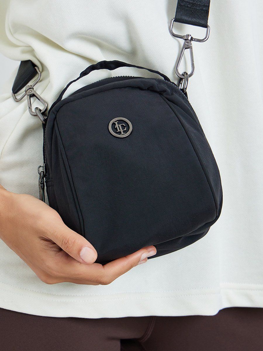 Double Zip Pocket Handbag