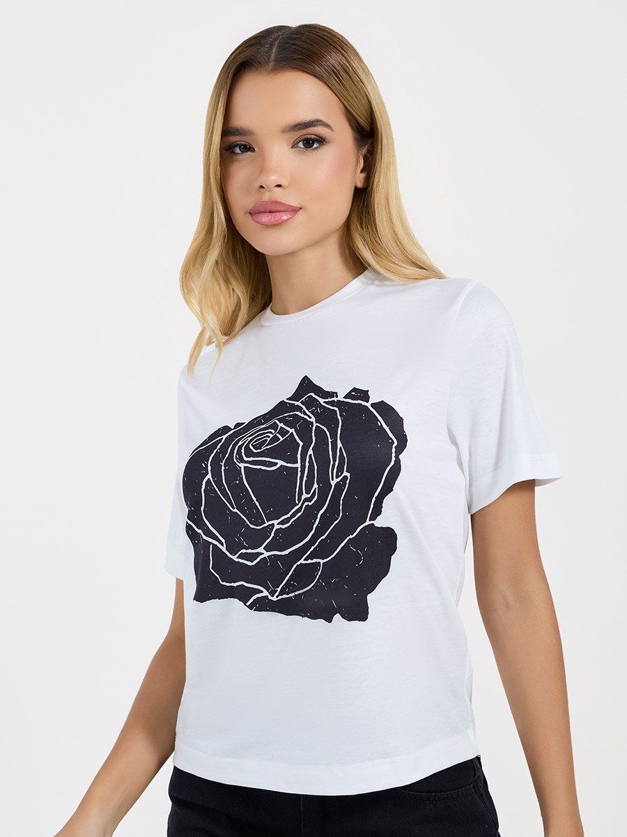 Graphic Print Short Sleeve Regular Fit T-Shirt​