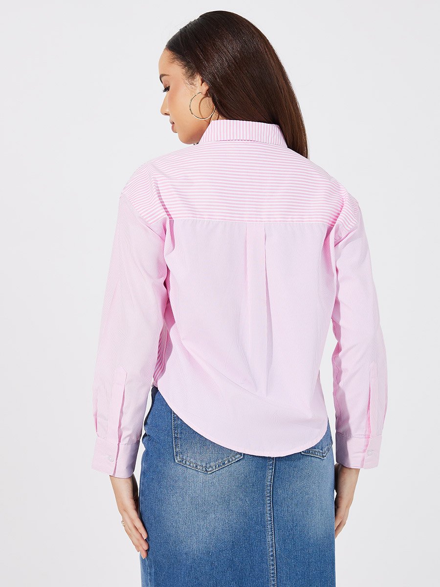 Striped Regular Fit Collared Shirt