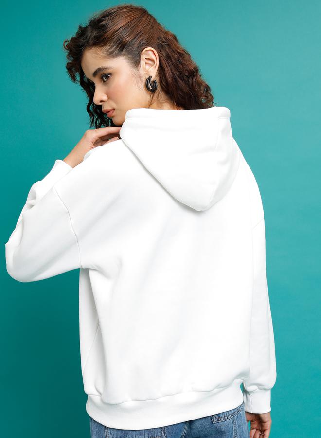 Graphic Print Oversized Hoodie