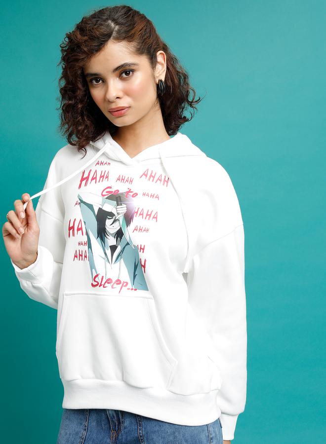 Graphic Print Oversized Hoodie