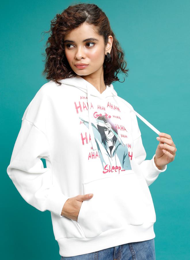Graphic Print Oversized Hoodie