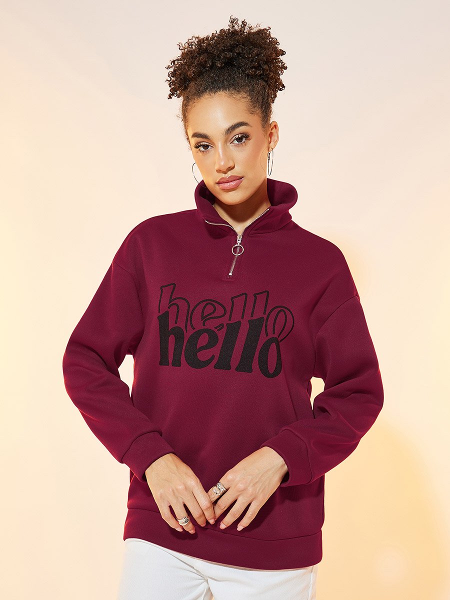 Printed Oversized Sweatshirt