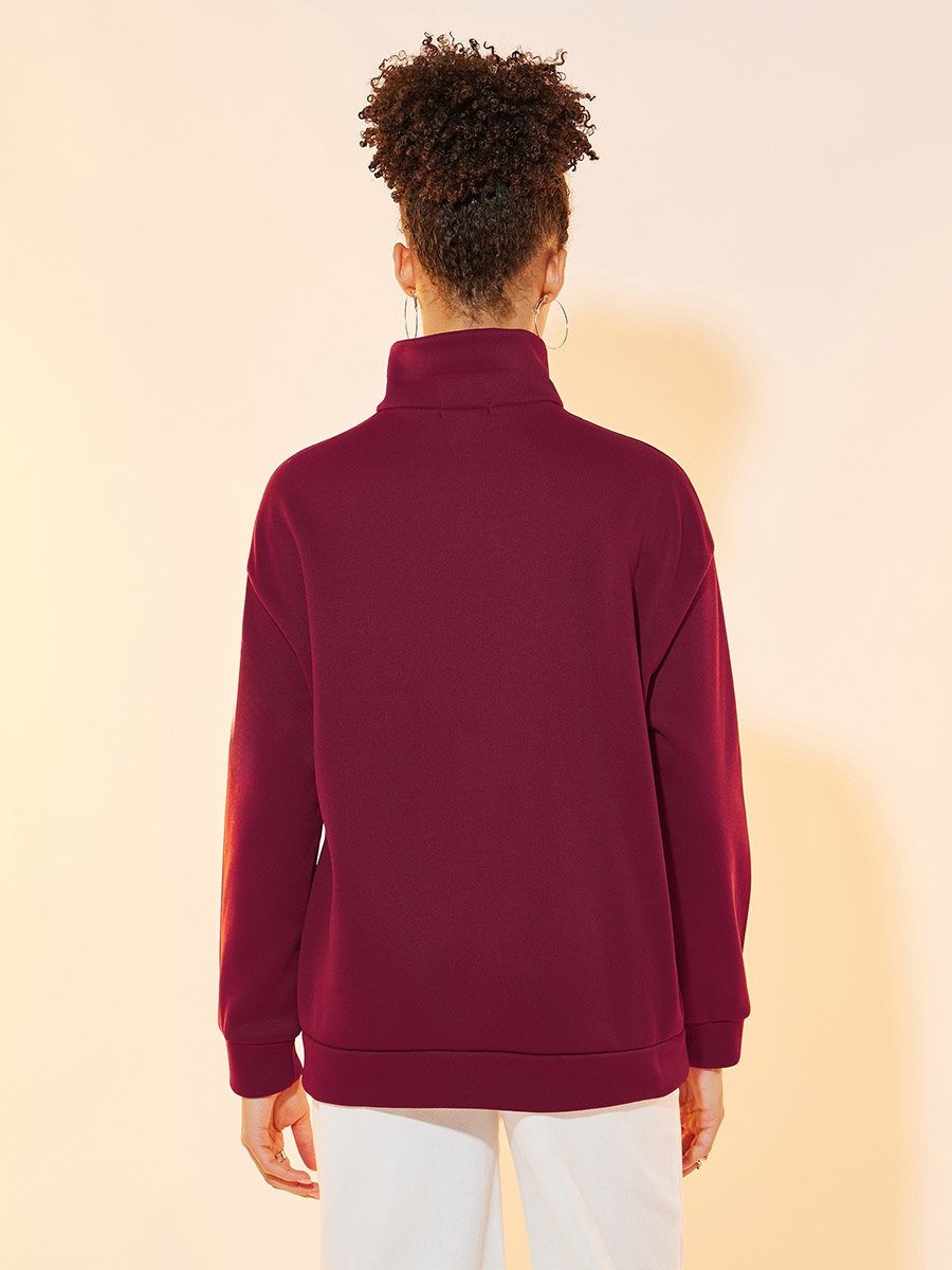 Printed Oversized Sweatshirt