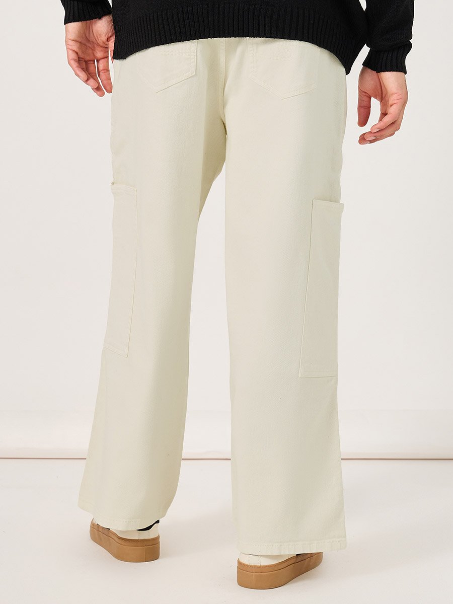 Mid Rise Wide Leg Panelled Jeans